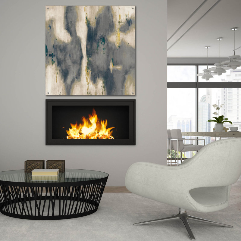 «Neutral Texture 1» par Danhui Nai, art mural en verre acrylique, H 36 po x l 36 po x P 0,2 po