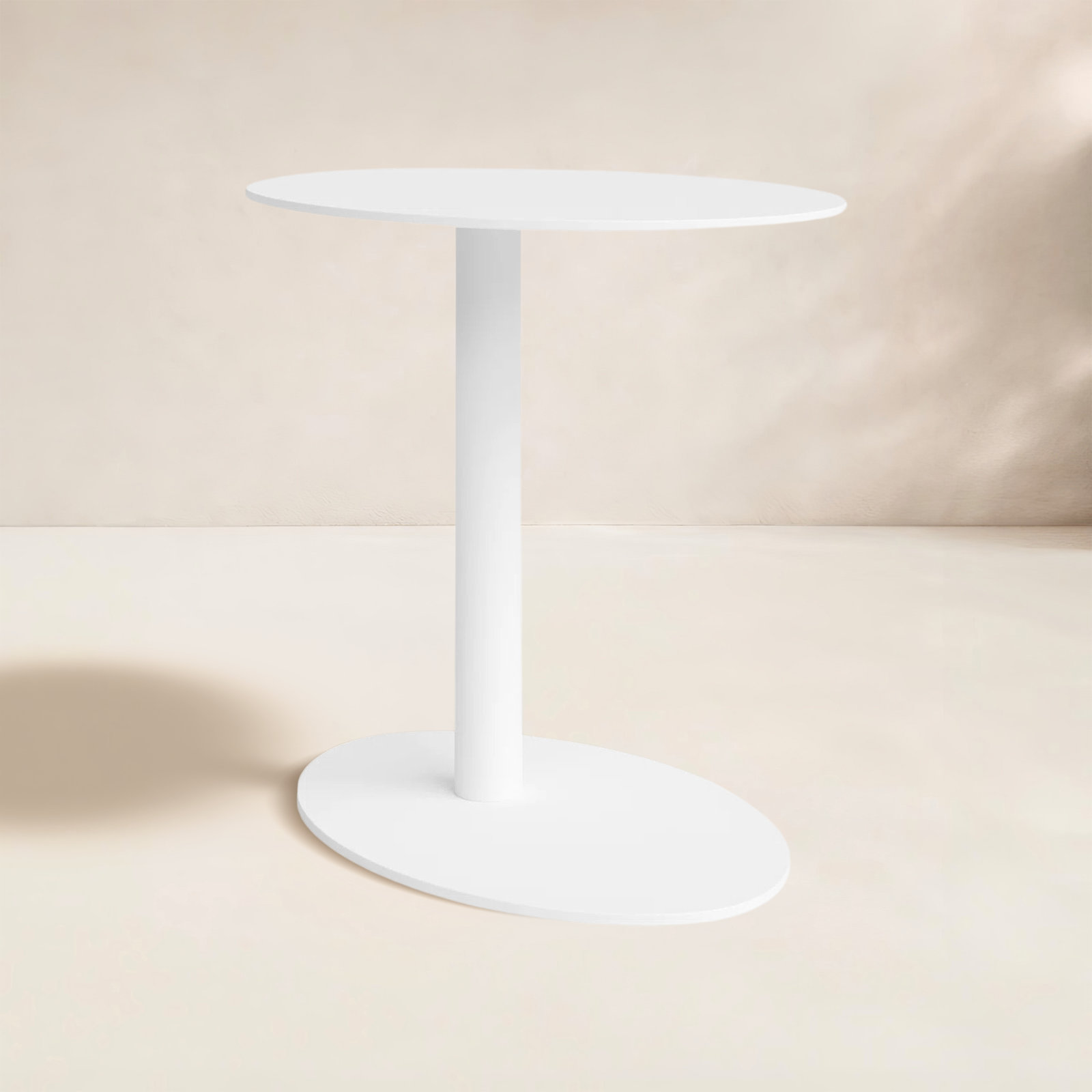 Sunset 20 " Patio Side Table, White