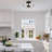 Adia Glass Semi Flush Mount