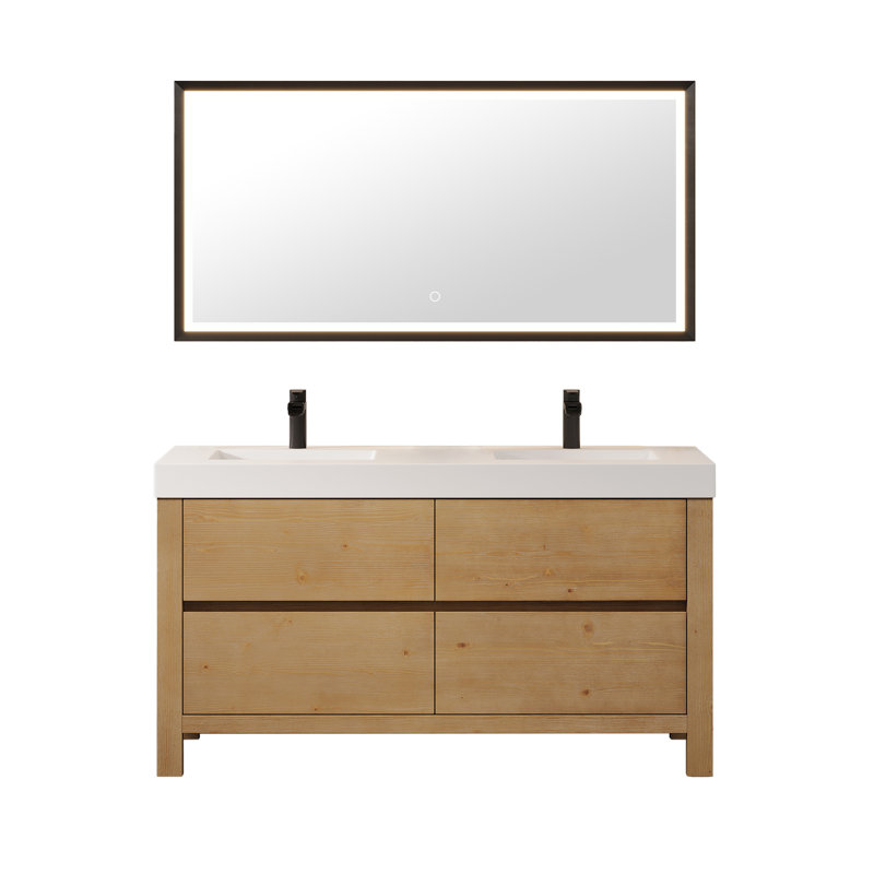 Meuble-lavabo double 60 po Abbie