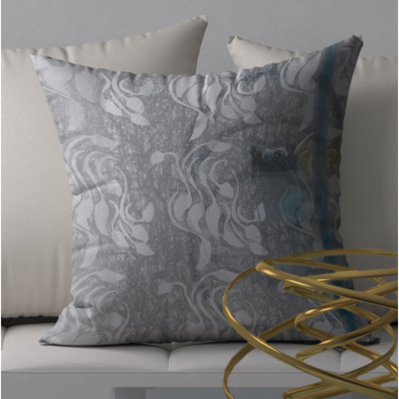 Abstract Reversible Throw Pillow, 24" x 24"