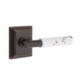 Select Round Passage (Hall & Closet) Door Lever with Square Rosette