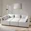 Repose-pieds modulaire moderne avec tissu performant