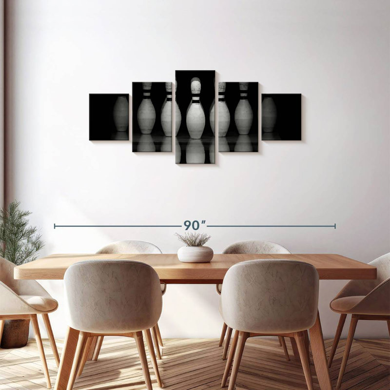  «Bowling Pins Reflection, H 30 po x l 68 po