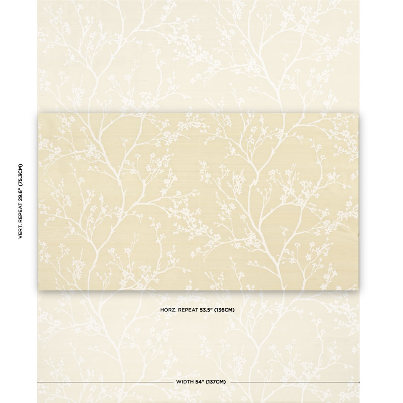 Tissu en soie Twiggy, Champagne