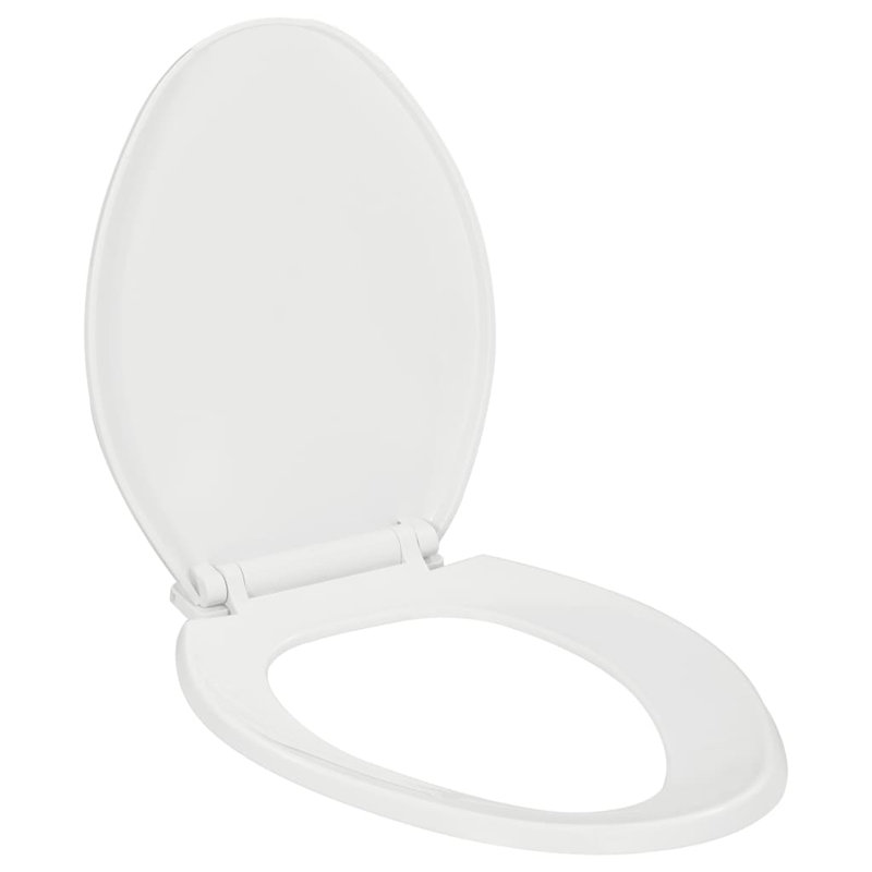 Leite Soft Close Elongated Toilet Seat, White