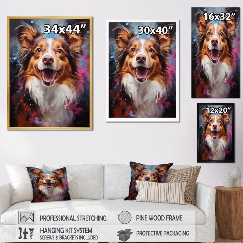 Papillon prance sur toile, Toile tendue, H 32 po x l 16 po x P 1 po