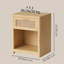  Ensemble de table de chevet 19 po avec tiroir en rotin et tablette ouverte l 19 po-129679429