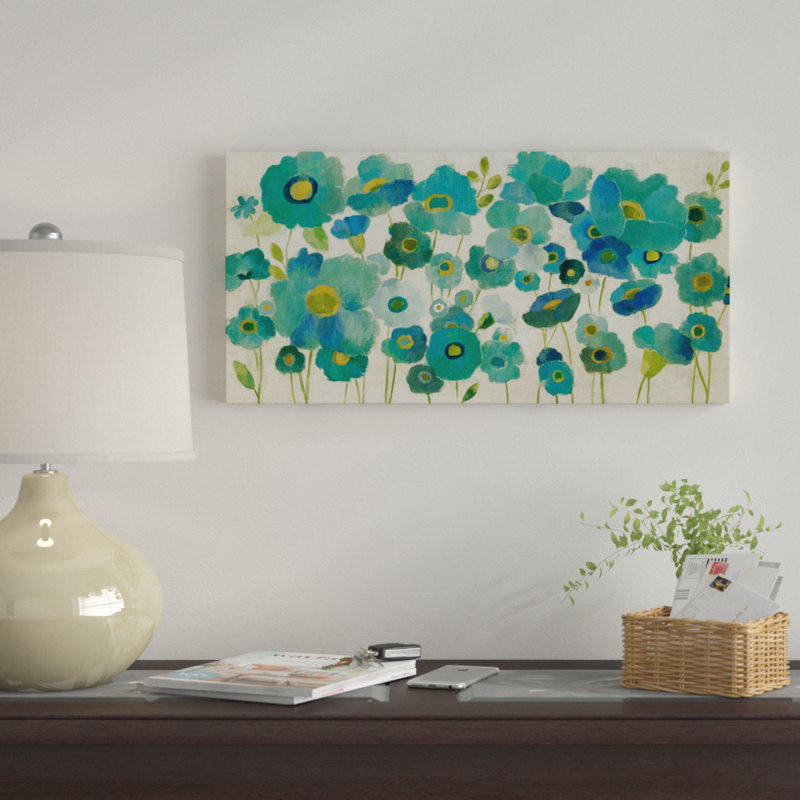 «Floral Lace» par Silvia Vassileva, art mural sur toile, H 12 po x l 24 po x P 1,25 po
