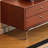 Retro solid wood storage TV cabinet