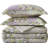 Daisy Butterfly Printed Patchwork Reversible Comforter Set-1799397318