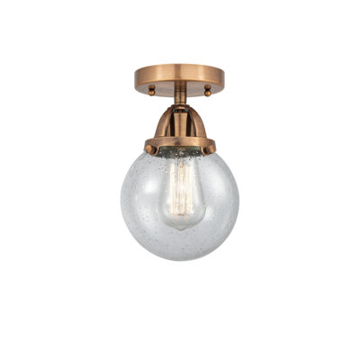Alphonsa Glass Semi Flush Mount