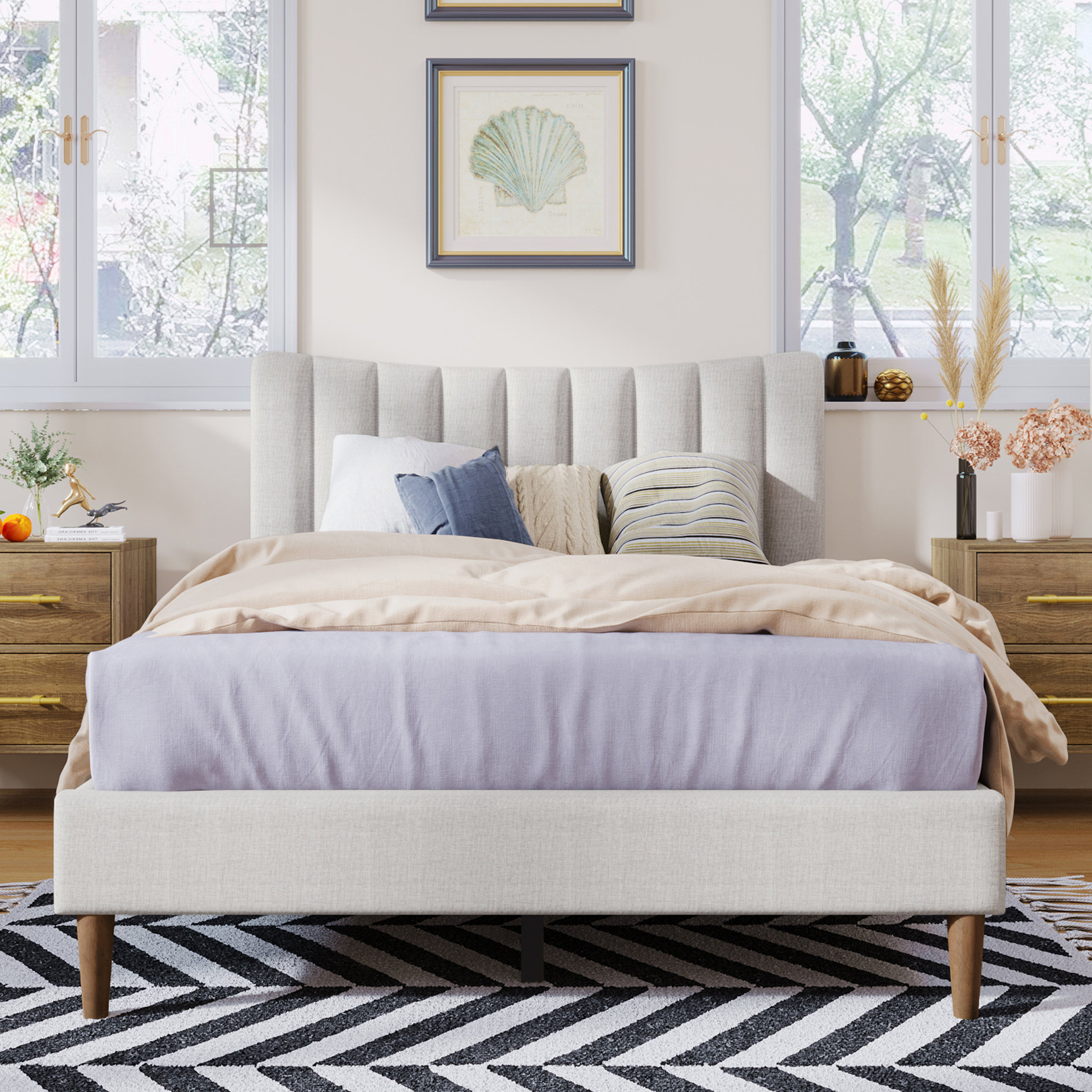 Latitude Run® Upholstered Platform Bed | Wayfair