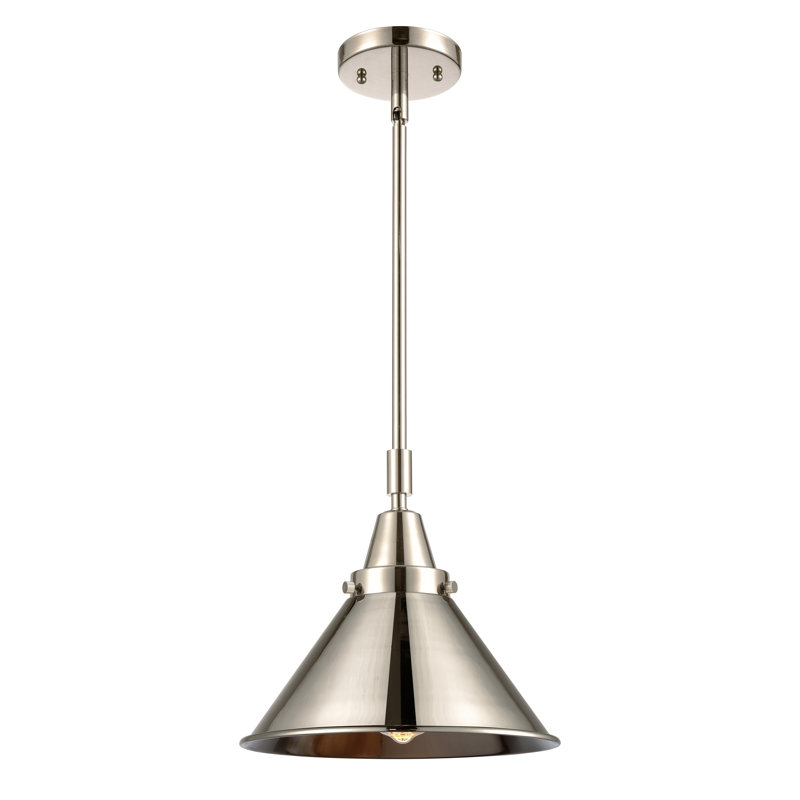 Cambarville 1 - Light Single Pendant, No Bulb Included, Polished Nickel