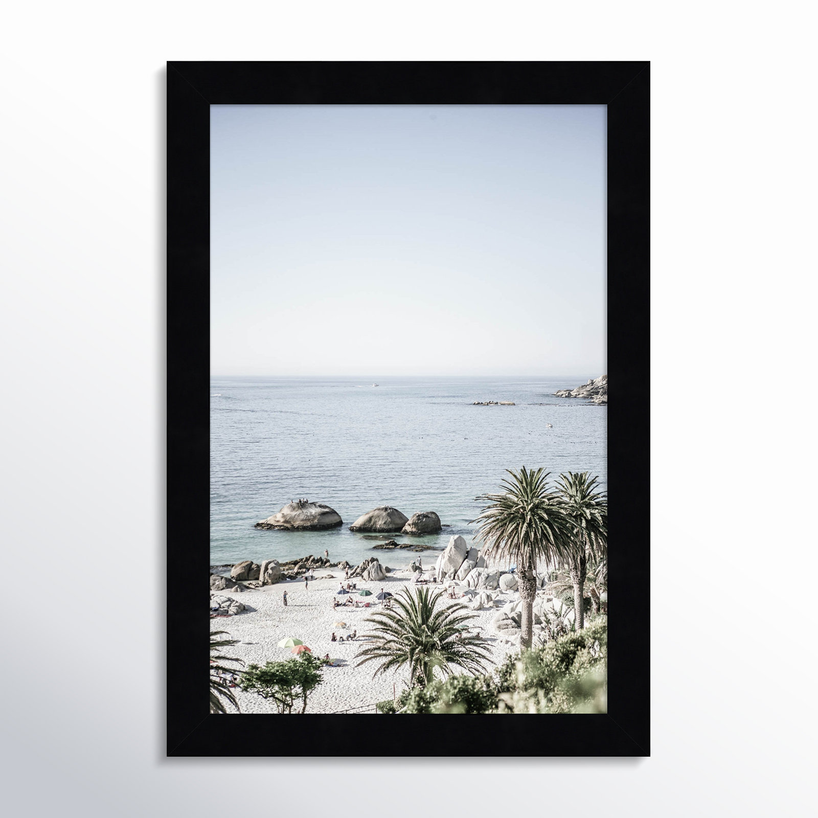 Pindall "Clifton Beach" Print, Black, 13" H x 9" W