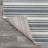 Raygoza Two-Tone Striped Classic Low-Pile Machine-Washable Cream/Dark Gray Rug-1691097023