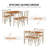 Space-saving Solid Wood Dining Table Sets For Small Spaces