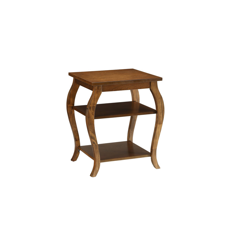 Walnut Finish Accent Table