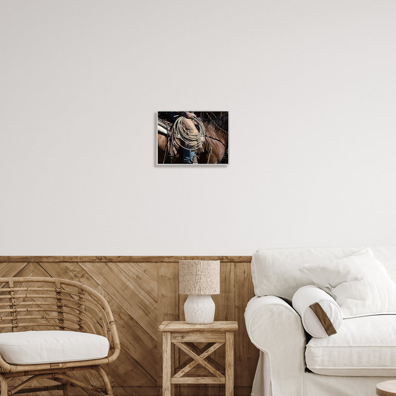Conception d'art sur toile Stupell Industries Southwestern Cowboy & Lasso par Lisa Dearing, H 11 po x l 14 po x P 1,5 po