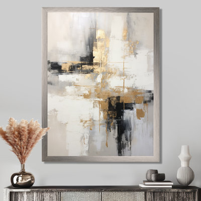 «Essential Bliss Minimalisme», peinture abstraite sur toile grise