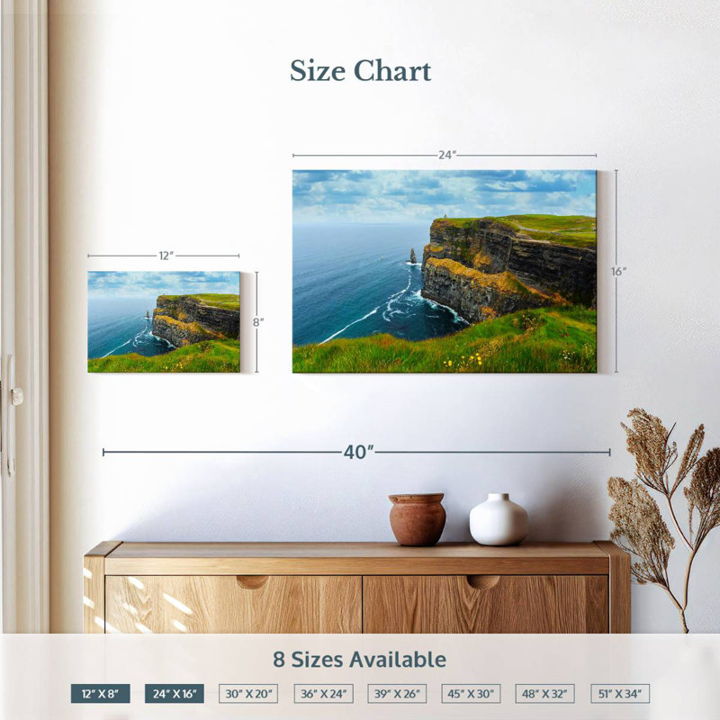 Nicci Coastal Cliffs Of Moher, 16" H x 24" W