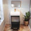 Ensemble de meuble-lavabo simple 18 po noir