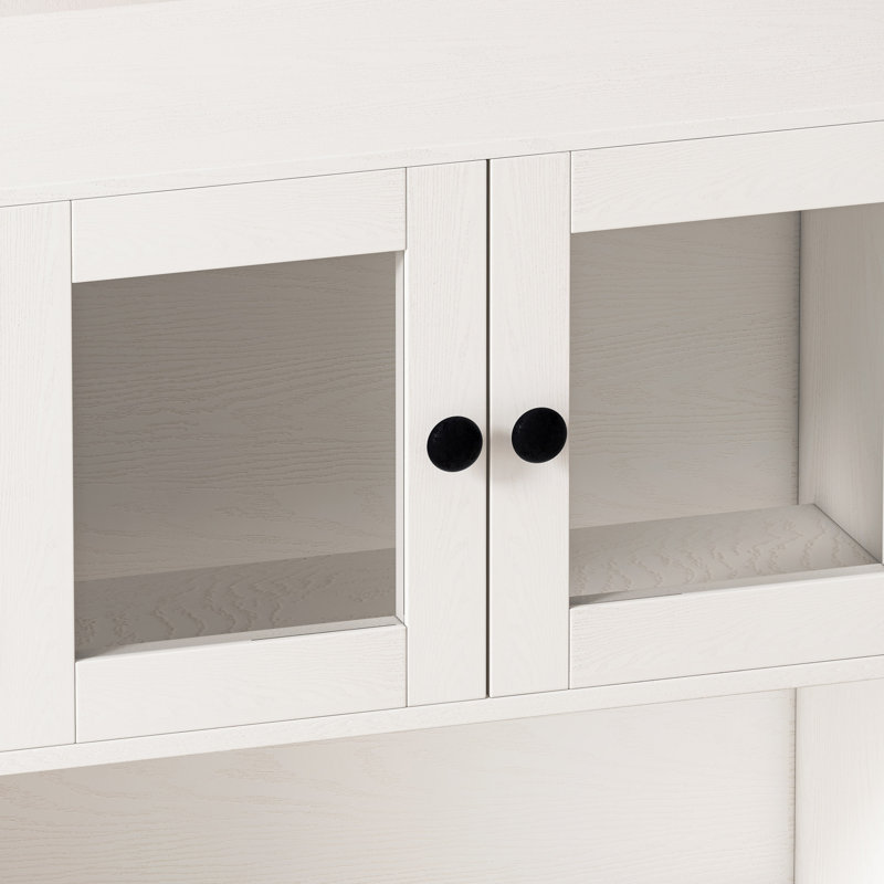 Buffet de rangement à quatre portes avec éclairage DEL