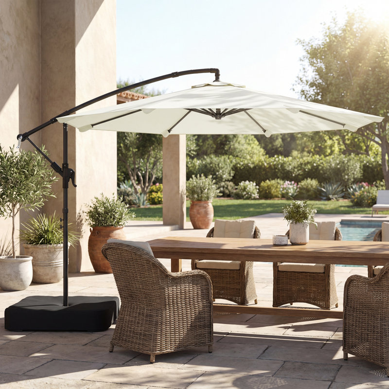 323cm Cantilever Parasol, Cream White