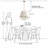 4-Light Brass Dimmable 21" Width Pendant Light-766272648