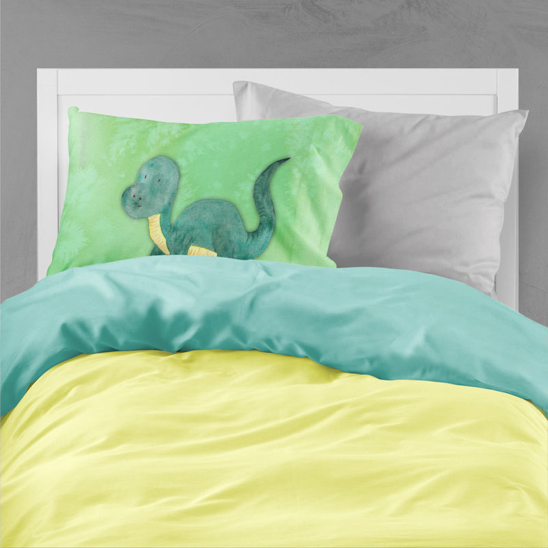 Taie d’oreiller aquarelle brontosaurus
