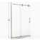 Vinesse 76'' H Single Added Frameless Shower Door with Clear Glass