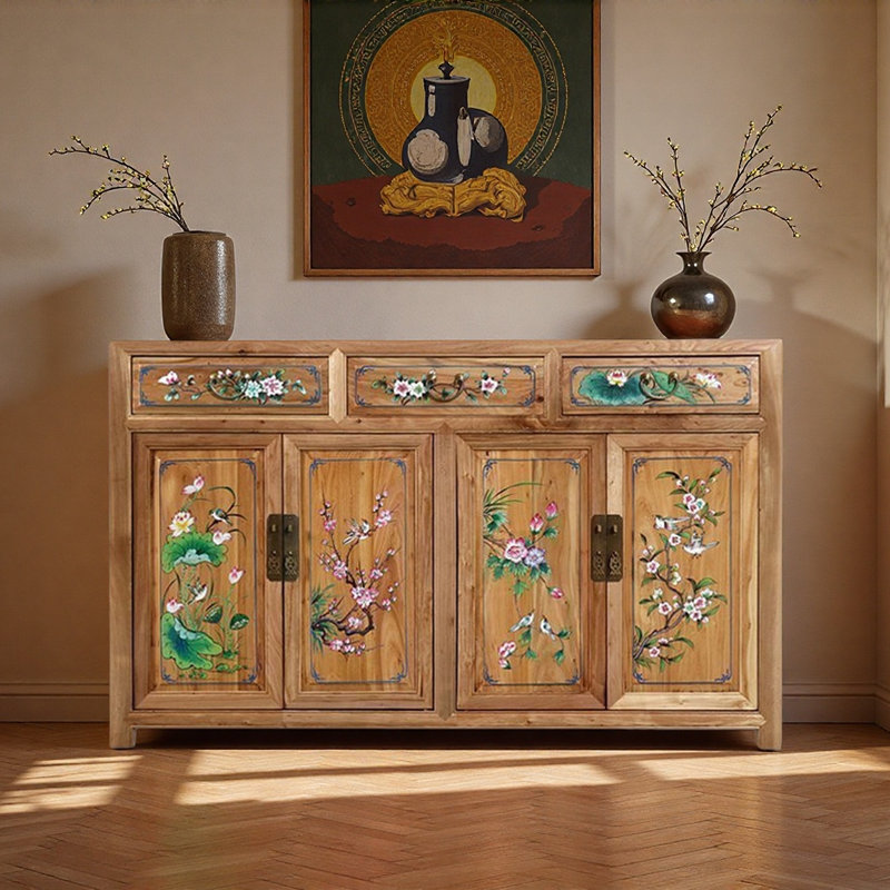 Buffet simple peint, Brun