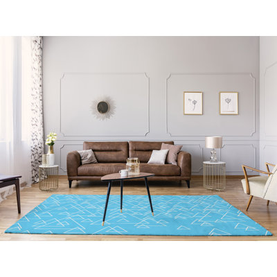 Chenille Geometric Indoor Rug