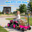 Tracteur pour enfant 12V avec remorque détachable, volant et jeu de roues durable pour enfants-130902200