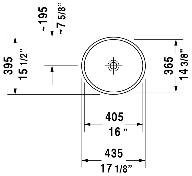 Modern White Ceramic Circular Above-Counter Bathroom Sink