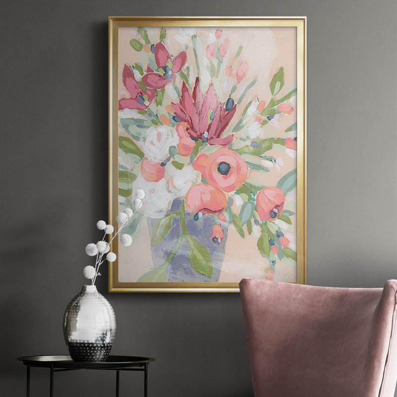 " Blush Array II " Painting Print, Gold, 30.5" H x 22.5" W x 1" D