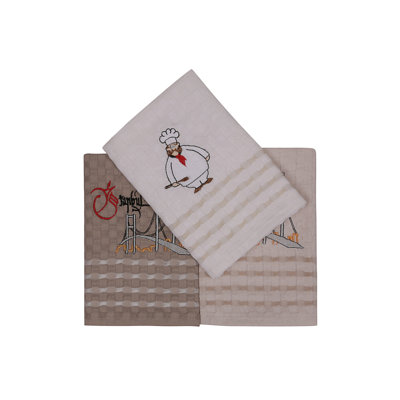 Ensemble de serviettes 3 pièces 100% coton