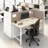Bush Business Furniture Hustle 2 Person Office Cubicle Desk With Storage And Tackboard-111233392-111233389