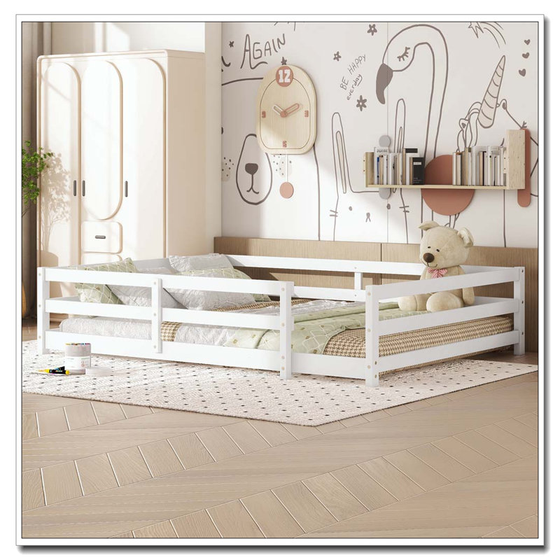 Lit double pleine grandeur, Blanc, Lit double
