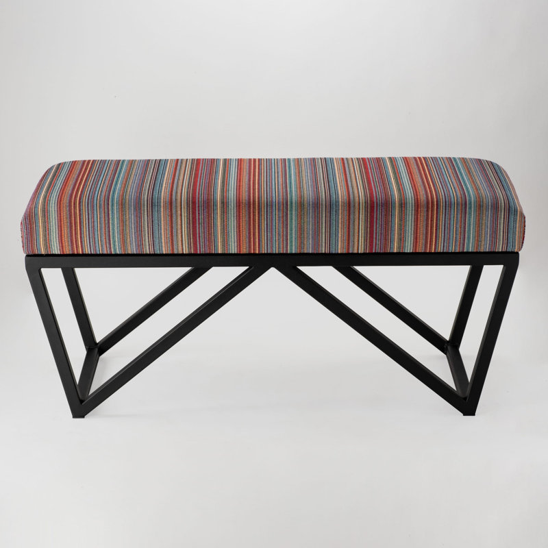 Cremont Velvet Upholstered Bench, H50 x W100 x D30cm