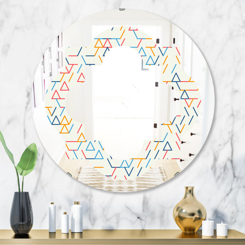 Miroir mural Quatrefoil, H 23,6 po x l 23,6 po