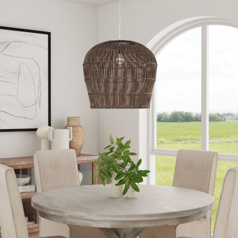 Rattan Tulip Pendant