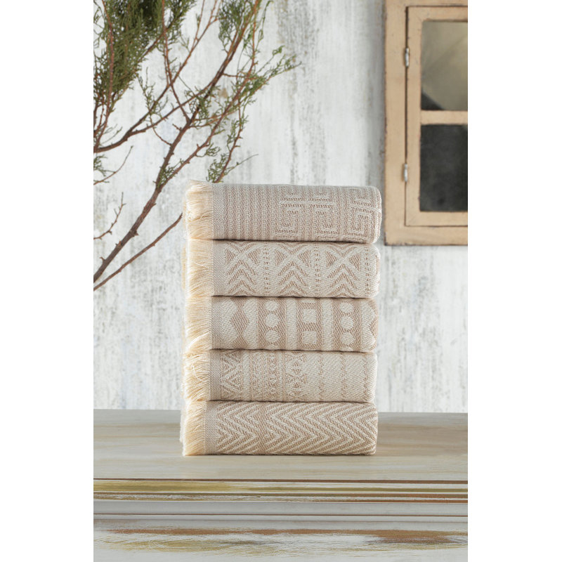 Wash Towel Set (5 Pieces), Beige