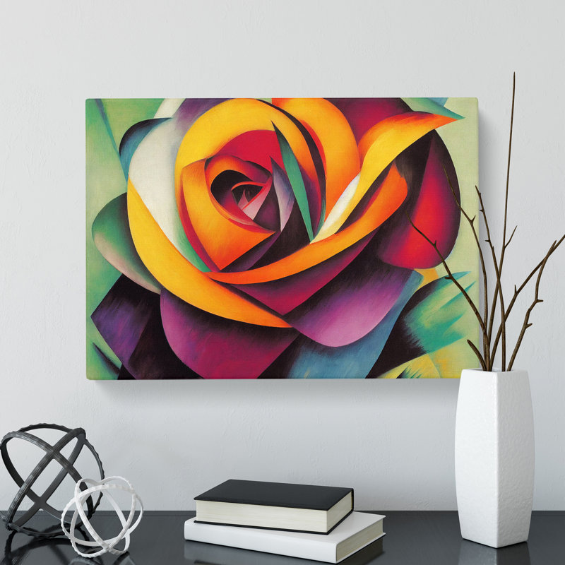 Rose Flower Abstract Vol.2 - Wrapped Canvas, 35cm H x 50cm W x 3cm D
