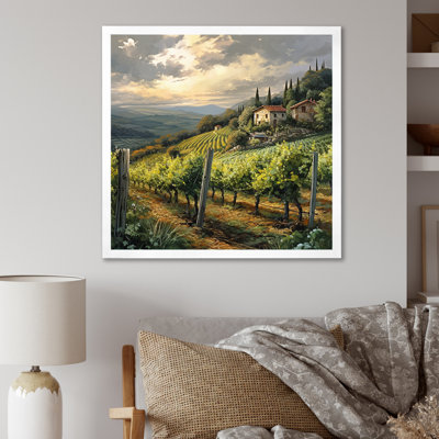 «Vineyard Charm», impression sur toile