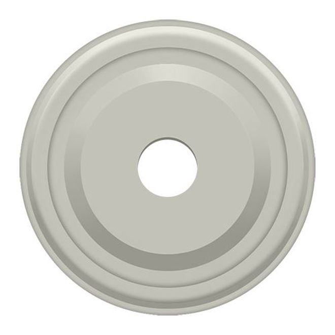 Metal Knob Backplate, Brushed Nickel
