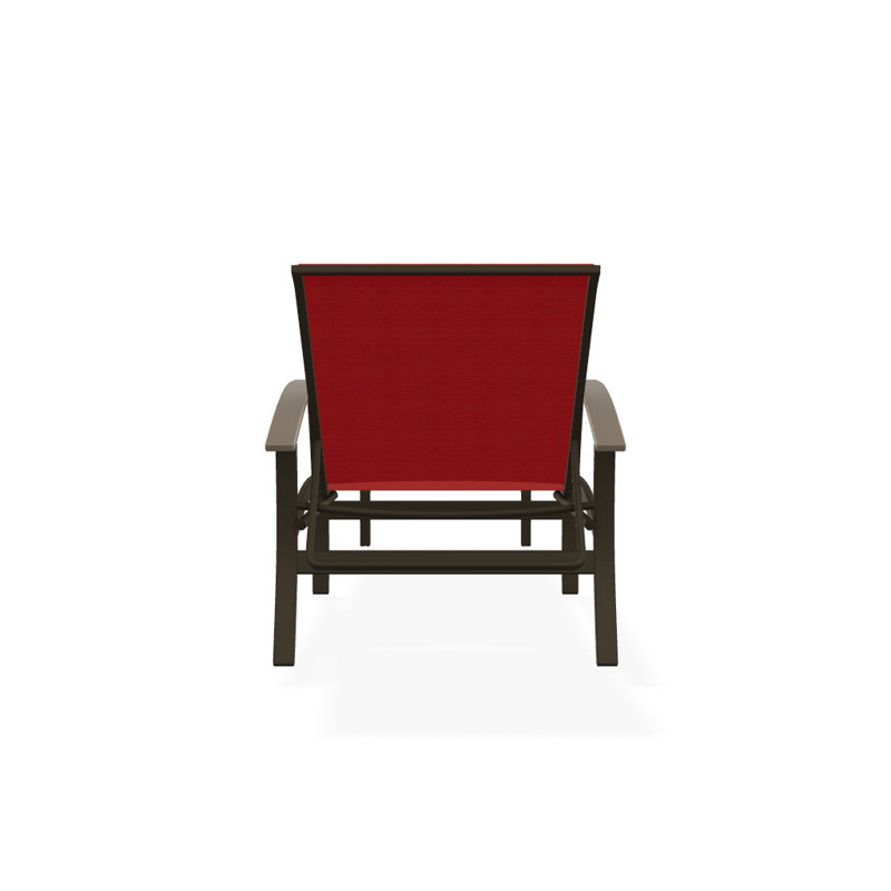 Chaise longue inclinable Askar, Bois de plage texturé, Désert P60, Rouge 1D Sunbrella®