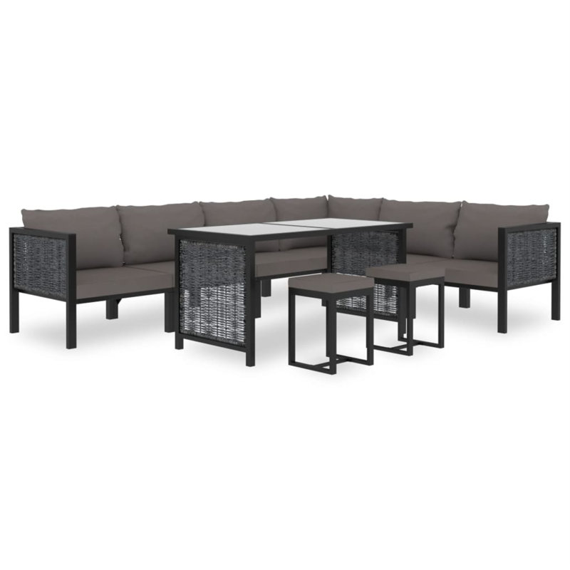 Canapé modulaire 9 pièces avec coussins Drumheller