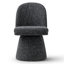 Chaise d'appoint rembourrée pivotante-1449863387