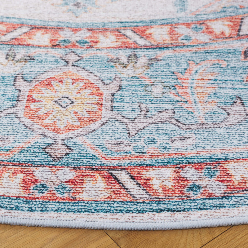 Wealdstone Performance Machine Washable Oriental Rug, Round 6'